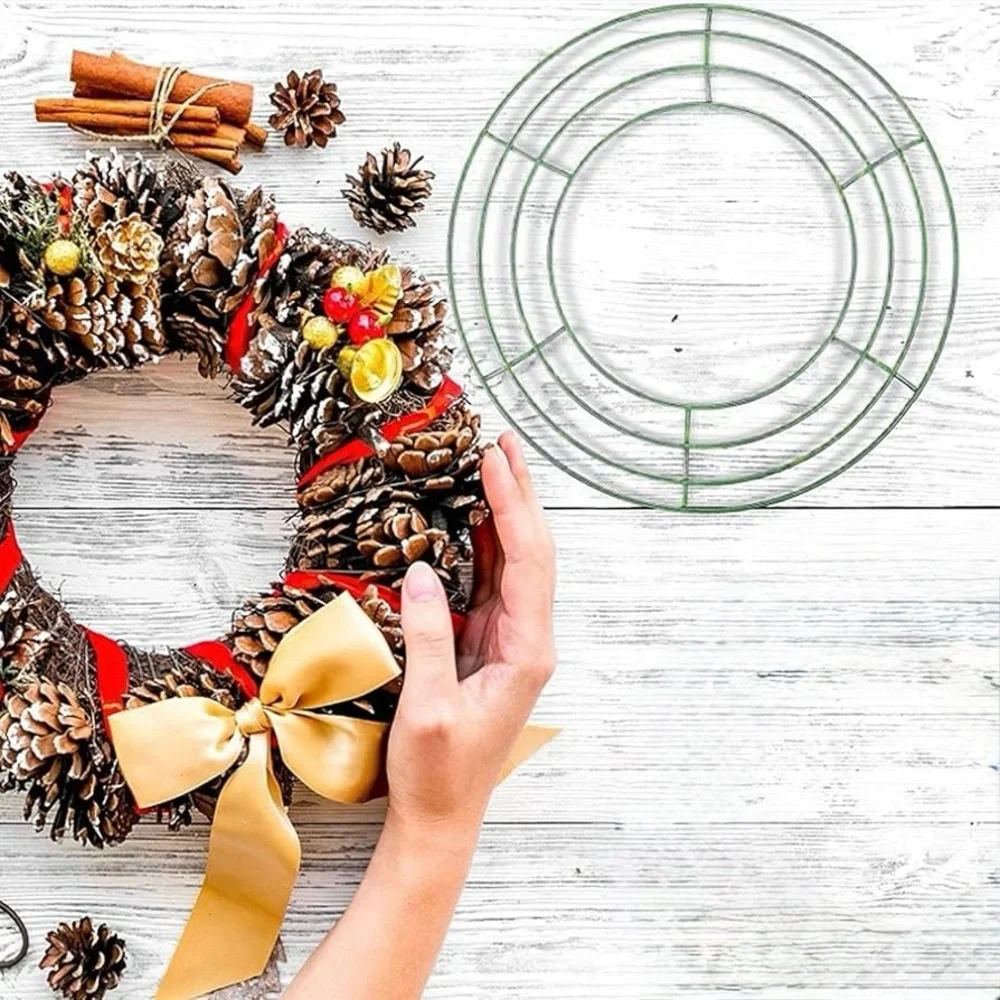 14” Round Metal Wire Wreath Ring Form for DIY Floral Wreaths Arts & Crafts NWT